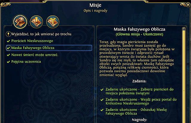 2 - Maska Fałszywego Oblicza | 2 - Maska Czarnej Śmierci (zadania główne) - Heroes VI - Danse Macabre - poradnik do gry
