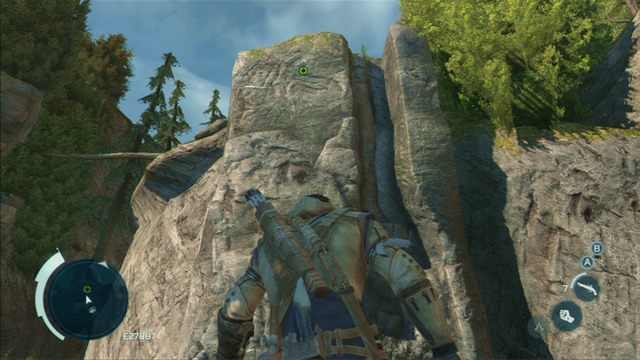 Na początku wejdź na wysoką skałę i doskocz do szerokiej szczeliny - Zadania Norris w Assassins Creed 3 Remastered - Assassins Creed 3 - poradnik do gry
