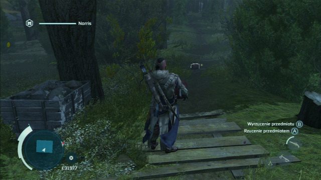 Podnieś w tym celu leżące niedaleko beczki z prochem i rozstaw po jednej z każdej strony - Zadania Norris w Assassins Creed 3 Remastered - Assassins Creed 3 - poradnik do gry