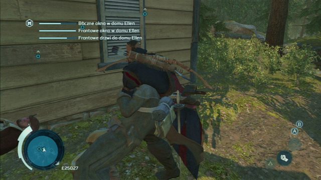 Podbiegaj w tym celu od tyłu do zaznaczonych na czerwono wrogów i ogłuszaj ich przyciskiem ataku - Zadania Ellen w Assassins Creed 3 Remastered - Assassins Creed 3 - poradnik do gry