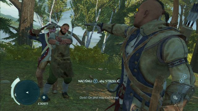 Aby mu pomóc, pozbądź się szybko oddziału żołnierzy, a następnie zabij ostatniego napastnika strzałem z pistoletu - Zadania Dużego Davea w Assassins Creed 3 Remastered - Assassins Creed 3 - poradnik do gry