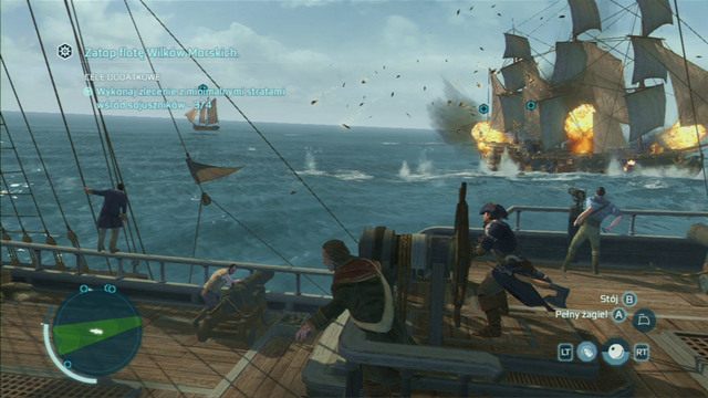 Po wysadzeniu ostatniego statku przeciwnika, misja dobiegnie końca - Wilki morskie | Zlecenia kaperskie w Assassins Creed 3 Remastered - Assassins Creed 3 - poradnik do gry