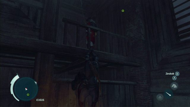 Trzeci przeciwnik znajduje się dokładnie nad tobą - Fort Wolcott (lokacja morska) | Skarb kapitana Kidda | Assassins Creed 3 - Assassins Creed 3 - poradnik do gry