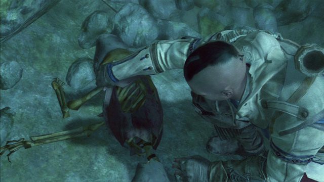 Otworzysz w ten sposób sekretne przejście, które zaprowadzi cię do fragmentu mapy - Zamek szalonego doktora (lokacja morska) | Skarb kapitana Kidda - Assassins Creed 3 - poradnik do gry