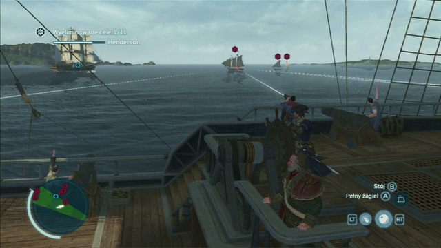Drugi rodzaj armat (folgierze) odpalasz przyciskiem celowania - Bitwy morskie | Żegluga w Assassins Creed 3 Remastered - Assassins Creed 3 - poradnik do gry