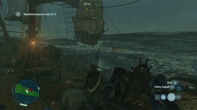 Chwilę później z prawej zaatakują cie dwa kolejne statki - Kryjówka Biddlea | Misje morskie w Assassins Creed 3 - Assassins Creed 3 - poradnik do gry