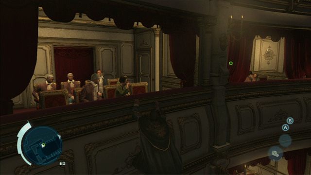 Dalej musisz przekradać się między balkonami cały czas w prawo - Sekwencja 1 - Zabójcze przedstawienie | Solucja Assassins Creed 3 - Assassins Creed 3 - poradnik do gry