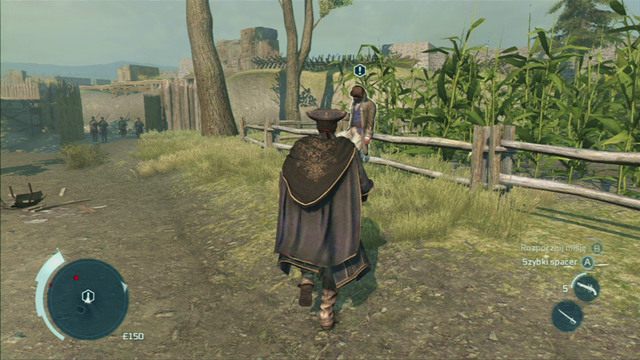 Po rozmowie z Johnsonem opuść karczmę i porozmawiaj z czekającym przed budynkiem Hickeyem - Sekwencja 2 - Interesy Johnsona | Solucja Assassins Creed 3 - Assassins Creed 3 - poradnik do gry