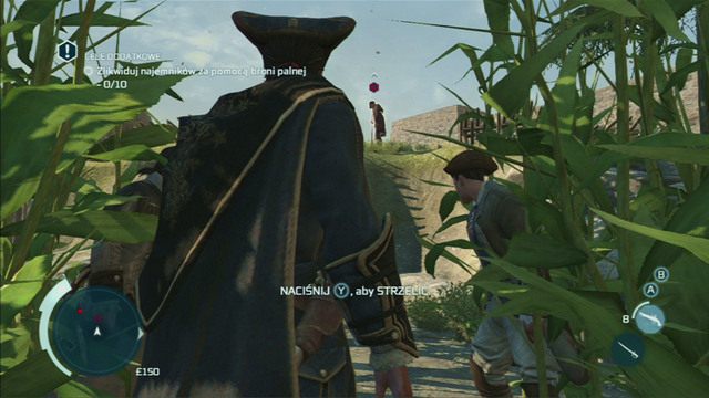 Chwilę później będziesz musiał zastrzelić jednego z przeciwników wciskając przycisk strzału - Sekwencja 2 - Interesy Johnsona | Solucja Assassins Creed 3 - Assassins Creed 3 - poradnik do gry