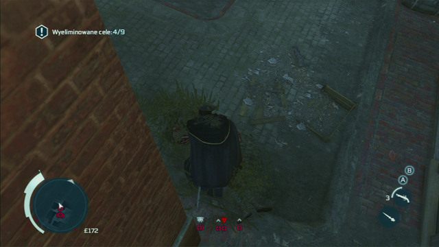 Pierwsze co powinieneś zrobić, to zabić wroga oznaczonego czerwoną kropką z białym obrysem - Sekwencja 2 - Żołnierz | Solucja Assassins Creed 3 - Assassins Creed 3 - poradnik do gry