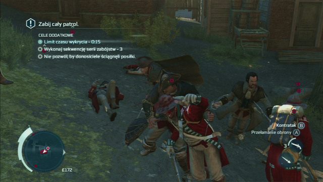 Drugim celem jest wykonanie serii trzech zabójczych ciosów - Sekwencja 2 - Żołnierz | Solucja Assassins Creed 3 - Assassins Creed 3 - poradnik do gry