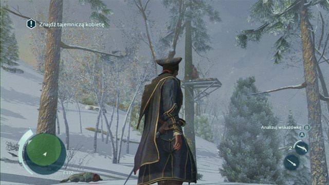 Po pokonaniu pierwszej grupki zwierząt, będziesz musiał ponownie odszukać Indiankę - Sekwencja 3 - Bez przekonania | Solucja Assassins Creed 3 - Assassins Creed 3 - poradnik do gry