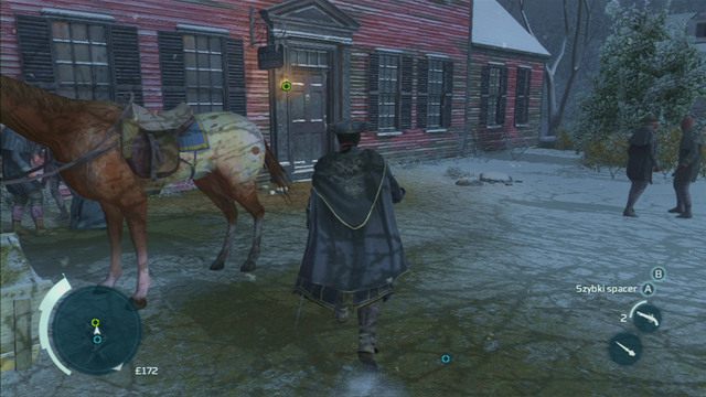 Po kolejnej wymianie zdań razem z Indianką udaj się do zaznaczonej na mapie karczmy - Sekwencja 3 - Bez przekonania | Solucja Assassins Creed 3 - Assassins Creed 3 - poradnik do gry