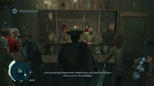 W środku otrzymasz zadanie podsłuchania dwóch par żołnierzy - Sekwencja 3 - Bez przekonania | Solucja Assassins Creed 3 - Assassins Creed 3 - poradnik do gry