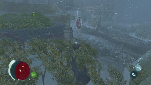 Stamtąd możesz ogłuszyć patrolującego ścieżkę wroga - Sekwencja 3 - Egzekucja ponad wszystko | Solucja Assassins Creed 3 - Assassins Creed 3 - poradnik do gry