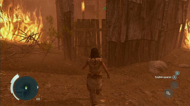 Jak znajdziesz się obok swojego domu, obejdź go z prawej strony i spróbuj uratować matkę - Sekwencja 4 - Zabawa w chowanego | Solucja Assassins Creed 3 - Assassins Creed 3 - poradnik do gry