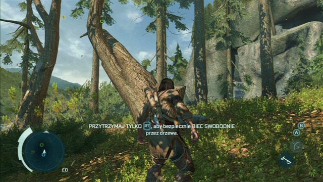 Na początku zadania nauczysz się prawidłowo skakać między drzewami - Sekwencja 4 - Pióra i drzewa | Solucja Assassins Creed 3 - Assassins Creed 3 - poradnik do gry