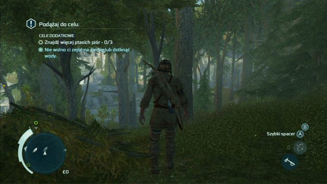 Po upadku możesz od razu wrócić do przyjaciela i zakończyć zadanie, ale żeby osiągnąć pełną synchronizację, potrzebne są ci jeszcze trzy pióra - Sekwencja 4 - Pióra i drzewa | Solucja Assassins Creed 3 - Assassins Creed 3 - poradnik do gry