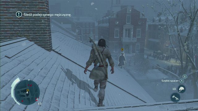 Otrzymasz wtedy zadanie śledzenia tajemniczego mężczyzny - Sekwencja 5 - Wycieczka do Bostonu | Solucja Assassins Creed 3 - Assassins Creed 3 - poradnik do gry