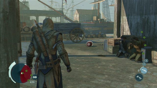 W celu zrealizowania zadań dodatkowych musisz użyć do niszczenia herbaty leżących w okolicy beczek z prochem - Sekwencja 6 - Na tropie Johnsona | Solucja Assassins Creed 3 - Assassins Creed 3 - poradnik do gry