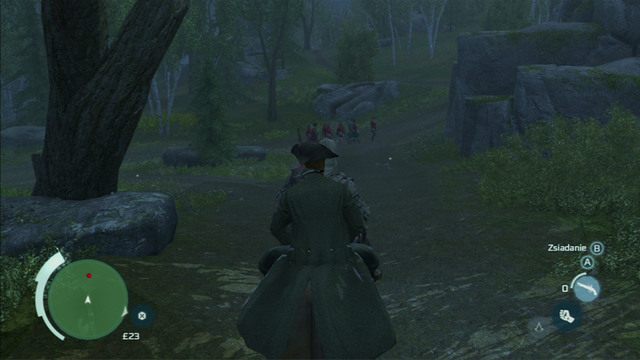 Po dłuższej animacji znajdziesz się na końskim siodle i będziesz musi jechać we wskazywanym przez towarzysza kierunki - Sekwencja 7 - Nocny rajd | Solucja Assassins Creed 3 - Assassins Creed 3 - poradnik do gry