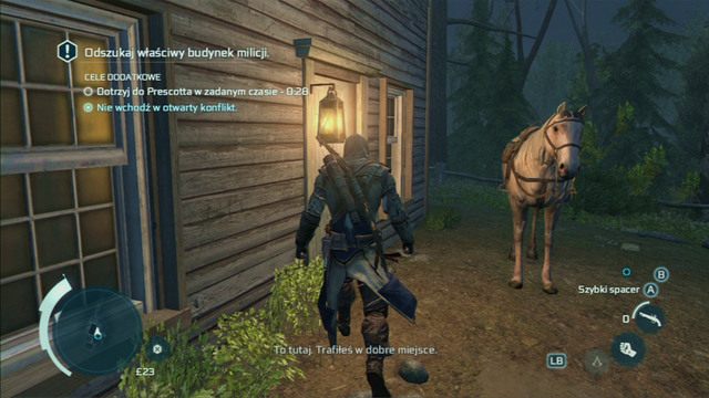 Odszukaj posiadłości mężczyzny za pomocą Wzroku Orła, a następnie zapukaj do drzwi - Sekwencja 7 - Nocny rajd | Solucja Assassins Creed 3 - Assassins Creed 3 - poradnik do gry