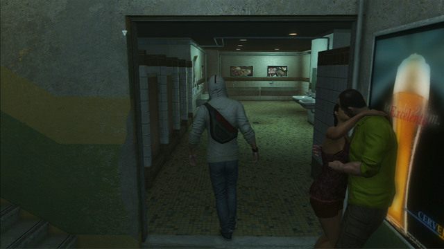 Gdy dotrzesz do końca pomieszczenia, zejdź po schodach do łazienki i wyjdź po drugiej stronie - Sekwencja 8 - Drugie źródło energii | Solucja Assassins Creed 3 - Assassins Creed 3 - poradnik do gry