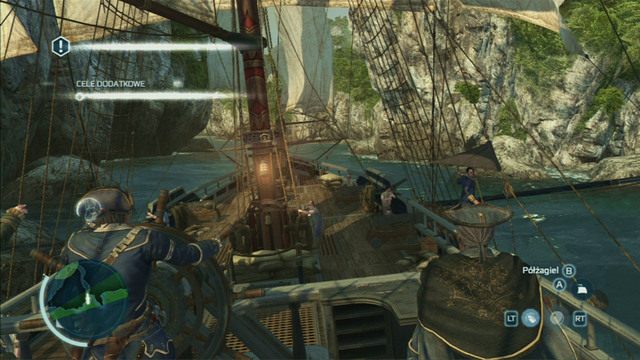 Po spotkaniu z ojcem staniesz za sterami okrętu i będziesz musiał przepłynąć między karaibskimi wyspami - Sekwencja 9 - Gorzki koniec | Solucja Assassins Creed 3 - Assassins Creed 3 - poradnik do gry