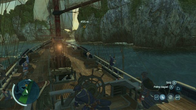 Gdy dopłyniesz do opuszczonej łodzi, kawałek dalej zobaczysz swojego uciekiniera - Sekwencja 9 - Gorzki koniec | Solucja Assassins Creed 3 - Assassins Creed 3 - poradnik do gry