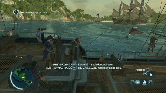 Gdy wreszcie dotrzesz w odpowiednie miejsce, otrzymasz zadanie zniszczenia zaznaczonych na czerwono przeciwników - Sekwencja 9 - Gorzki koniec | Solucja Assassins Creed 3 - Assassins Creed 3 - poradnik do gry