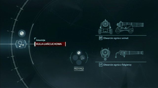 Po zniszczeniu ostatniego z wrogów, przytrzymaj przycisk ekwipunku i wybierz w opcjach kule łańcuchowe - Sekwencja 9 - Gorzki koniec | Solucja Assassins Creed 3 - Assassins Creed 3 - poradnik do gry