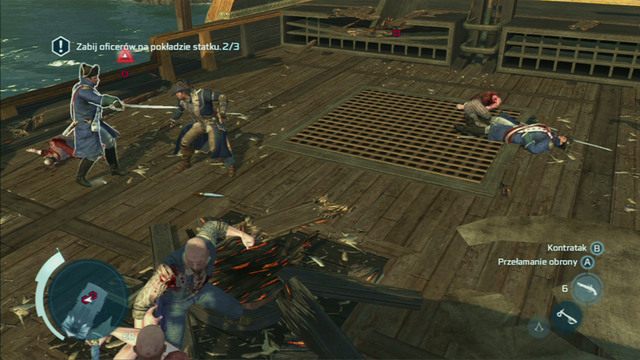 Kolejne znajdziesz po drugiej stronie łodzi - Sekwencja 9 - Gorzki koniec | Solucja Assassins Creed 3 - Assassins Creed 3 - poradnik do gry