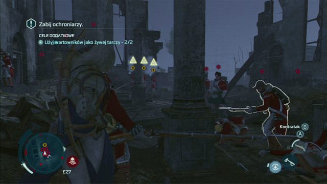 Gdy dotrzesz na miejsc, zeskocz na dół i rozpocznij walkę - Sekwencja 10 - Metody alternatywne | Solucja Assassins Creed 3 - Assassins Creed 3 - poradnik do gry