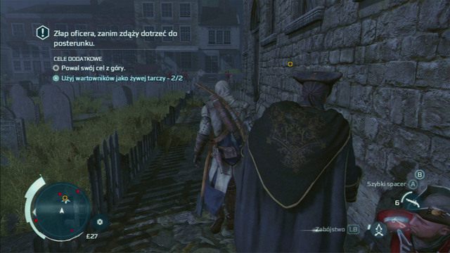 Po śmierci ostatniego wroga, będziesz musiał udać się w pościg za zbiegłym oficerem - Sekwencja 10 - Metody alternatywne | Solucja Assassins Creed 3 - Assassins Creed 3 - poradnik do gry