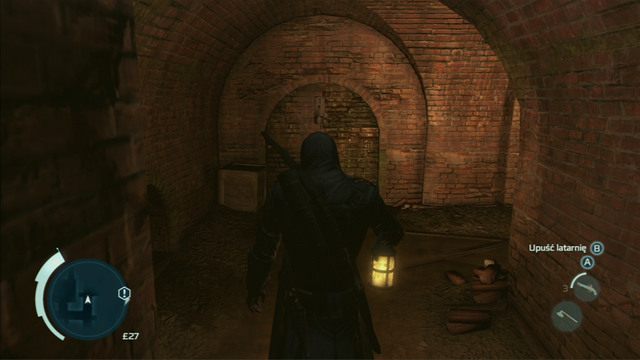 Aby rozpocząć zadanie, wejdź do kanałów, a następnie cały czas kieruj się w stronę zaznaczonego punktu - Sekwencja 11 - Ostatni Bastion Lee | Solucja Assassins Creed 3 - Assassins Creed 3 - poradnik do gry
