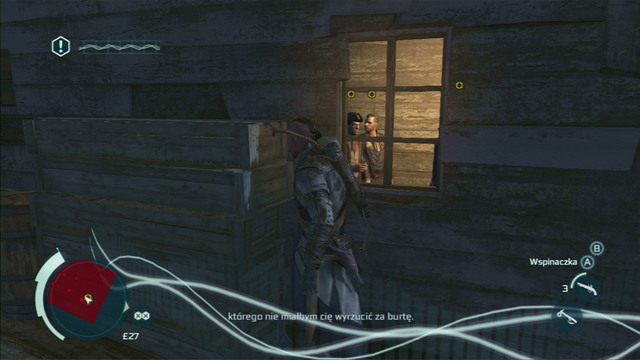 Schowany za pudłami podsłuchaj drugą rozmowę - Sekwencja 12 - Spoczywaj w pokoju | Solucja Assassins Creed 3 - Assassins Creed 3 - poradnik do gry