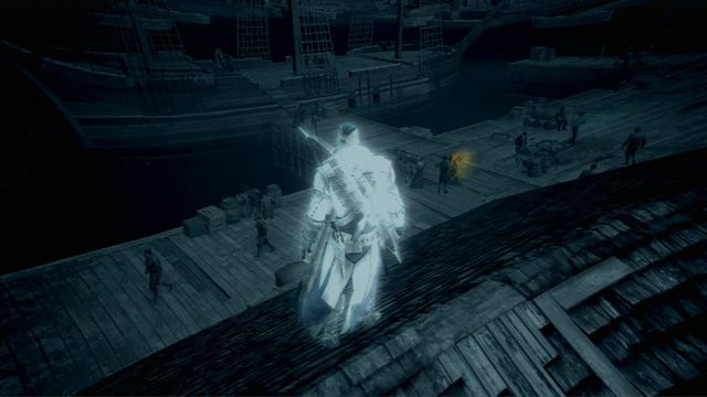 W zaznaczonej na nabrzeżu strefie użyj Wzroku Orła i odszukaj Templariusza - Sekwencja 12 - W pogoni za Lee | Solucja Assassins Creed 3 - Assassins Creed 3 - poradnik do gry