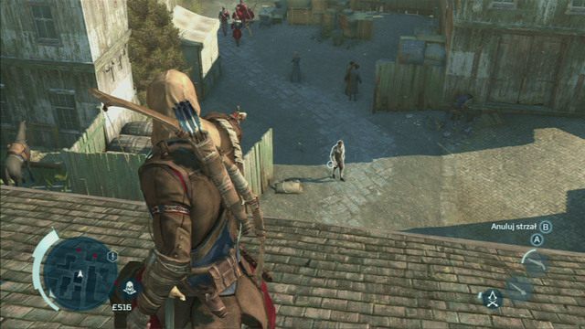 Czasy rewolucji amerykańskiej to okres, w którym na szeroką skalę wykorzystywano broń palną - Walka na dystans; Zdrowie | System walki w Assassins Creed 3 - Assassins Creed 3 - poradnik do gry