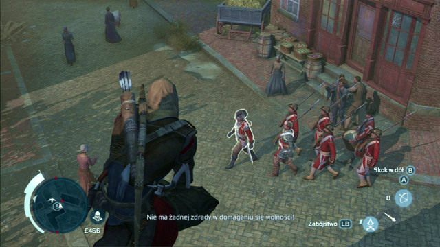 Poza ukrytymi ostrzami bohater może również wykorzystać do cichego zabójstwa broń dystansową - Broń dystansowa | Ciche zabójstwa w Assassins Creed 3 - Assassins Creed 3 - poradnik do gry