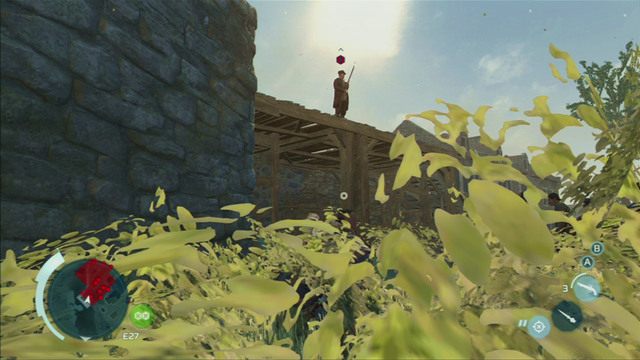 Gdy zginie, nadal pozostań w krzakach, przytrzymaj przycisk Gildii Asasynów, a następnie wybierz opcję Strzelec wyborowy - Mapa Bostonu i Dzielnica Południowa w Assassins Creed 3 Remastered - Assassins Creed 3 - poradnik do gry