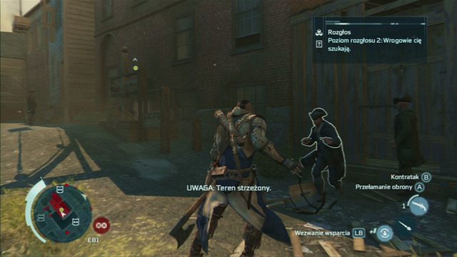 Uwolnij cywila przetrzymywanego przez bandytów w dybach - Mapa Boston - Dzielnica Północna w Assassins Creed 3 - Assassins Creed 3 - poradnik do gry