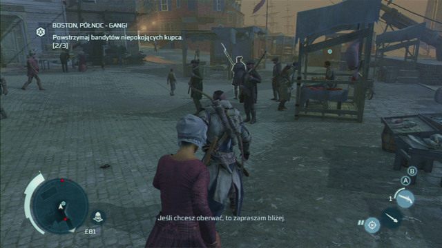Złap i zabij bandytę wymuszającego haracz - Mapa Boston - Dzielnica Północna w Assassins Creed 3 - Assassins Creed 3 - poradnik do gry