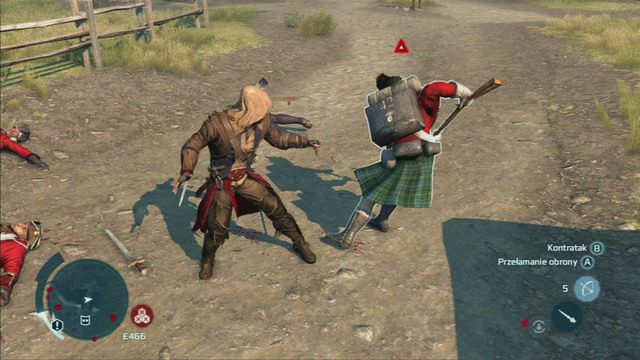 Na twój widok przeciwnicy momentalnie przechodzą do walki oraz wzrasta liczba patrolujących teren oddziałów - Poziomy rozgłosu w Assassins Creed 3 - Assassins Creed 3 - poradnik do gry
