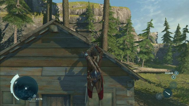 Podczas biegu swobodnego Connor nigdy nie wykona automatycznie takiego skoku, który może spowodować upadek oraz utratę zdrowia - Bieg swobodny | Eksploracja w Assassins Creed 3 - Assassins Creed 3 - poradnik do gry