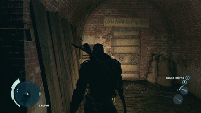 Aby otworzyć wrota rusz lewą gałką analogową w lewo, a następnie trzykrotnie prawą gałką w prawo - Boston - mapa kanałów w Bostonie | Assassins Creed 3 - Assassins Creed 3 - poradnik do gry