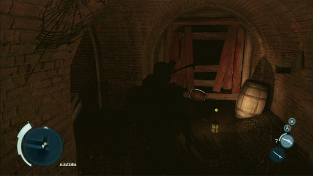 Postaw ją i wysadź obok drewnianej barykady blokującej przejście, a odblokujesz kolejny tunel - Nowy Jork | Mapa kanałów w Nowym Jorku | Assassins Creed 3 - Assassins Creed 3 - poradnik do gry