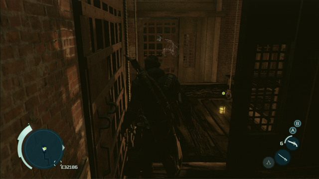 Drugie drzwi również przeskocz i obróć kolejny kołowrotek - Nowy Jork | Mapa kanałów w Nowym Jorku | Assassins Creed 3 - Assassins Creed 3 - poradnik do gry