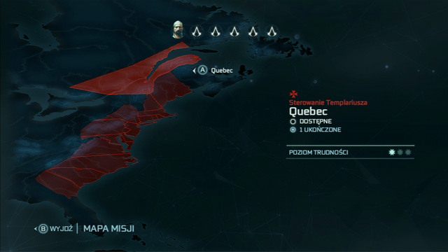 Ekran misji służy do wysyłania dostępnych rekrutów na różnego rodzaju zadania - Rekruci i ich szkolenie | Gildia Asasynów w Assassins Creed 3 - Assassins Creed 3 - poradnik do gry