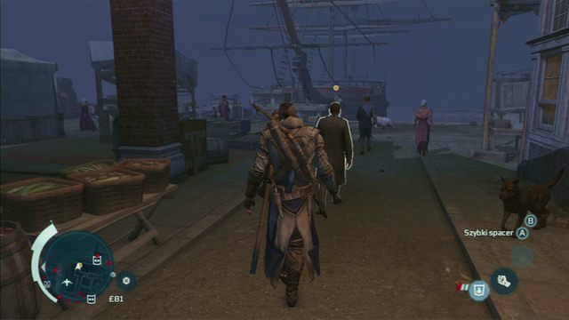 Twoim zadaniem jest podłożenie fałszywego dokumentu wskazanemu przez innego mężczyznę donosicielowi - Mapa Nowego Jorku i Dzielnica Wschodnia w Assassins Creed 3 - Assassins Creed 3 - poradnik do gry