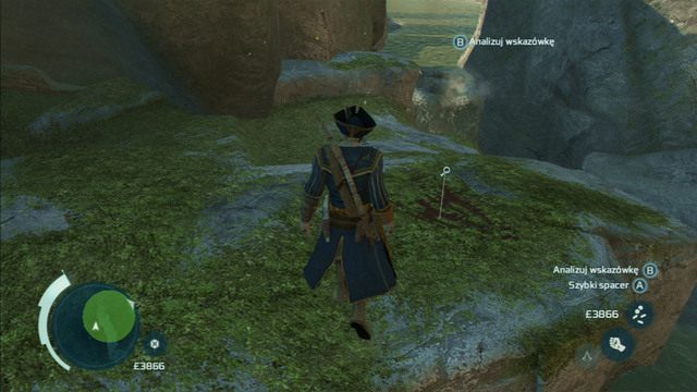 Po rozmowie z mężczyzną udaj się w zaznaczone na zachodzie miejsce i odszukaj trzy ślady pozostawione przez niedźwiedzia - Towarzystwo łowieckie | Zadania klubów w Assassins Creed 3 - Assassins Creed 3 - poradnik do gry